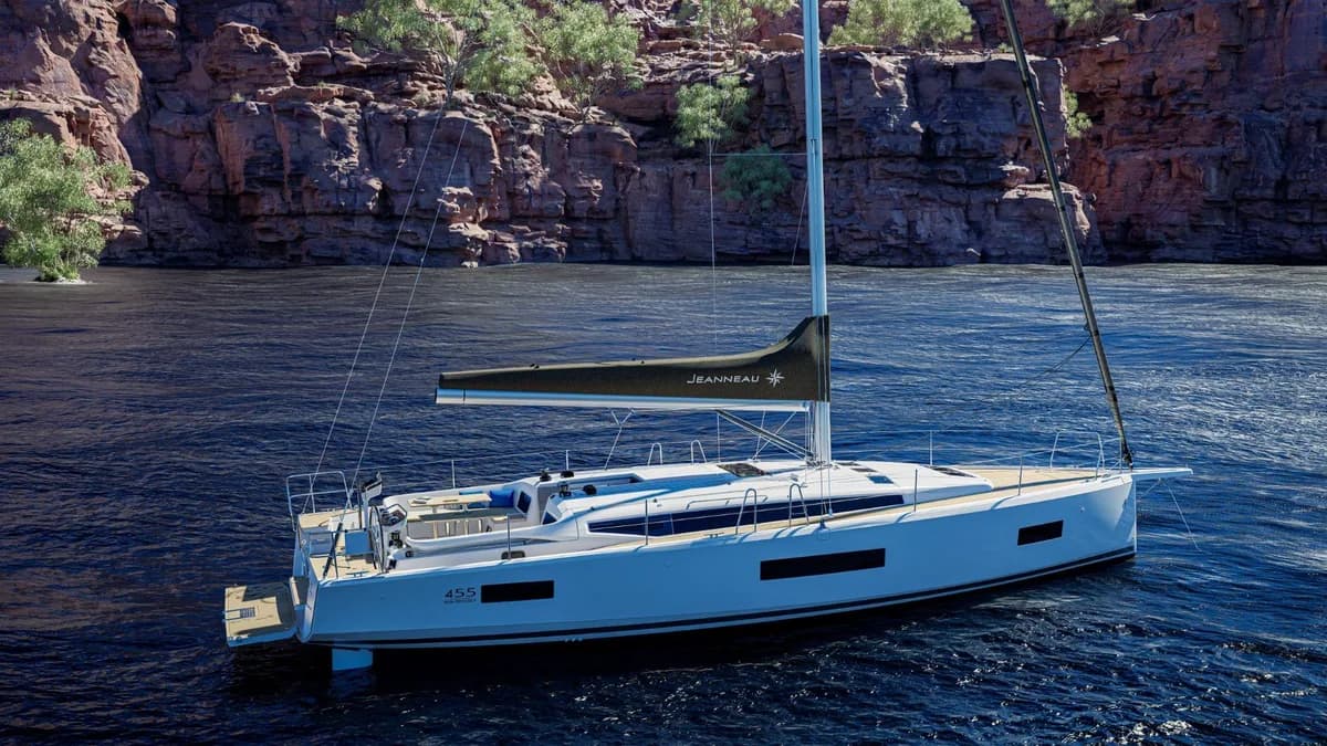 Jeanneau Sun Odyssey sailing on the open ocean
