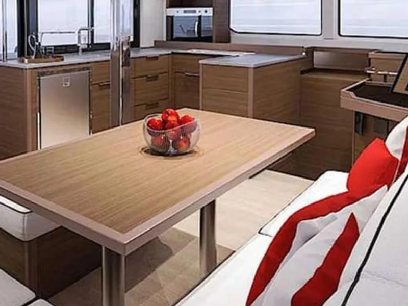 Lagoon catamaran fully-equipped galley