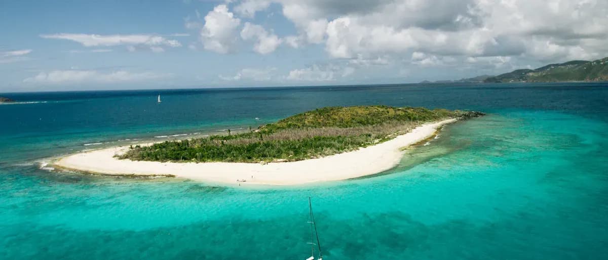 Sandy Spit, a tiny island a short sail from St. John