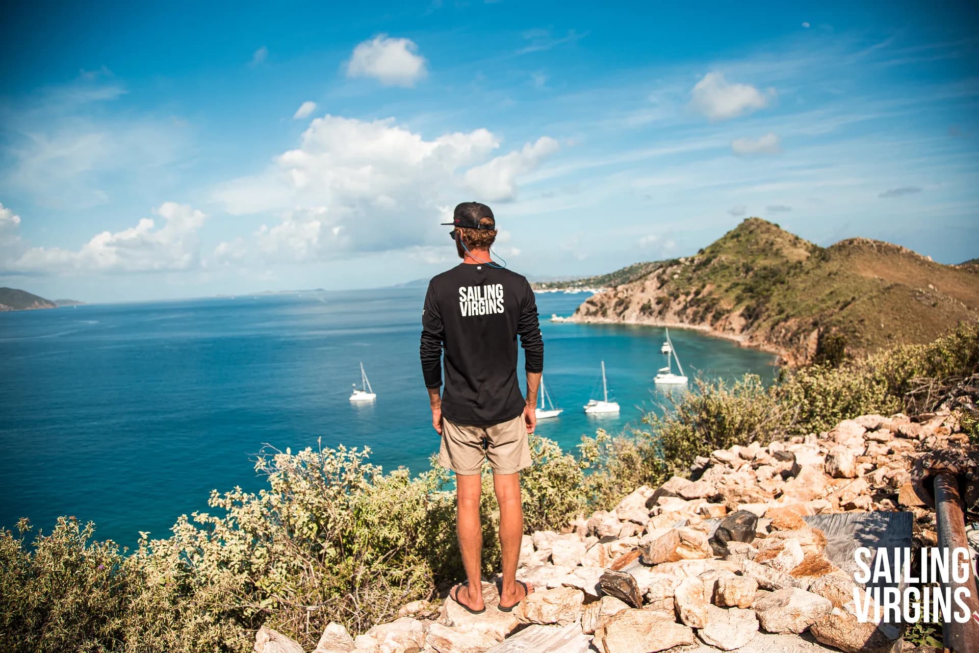 Hilltop ocean view in the BVI