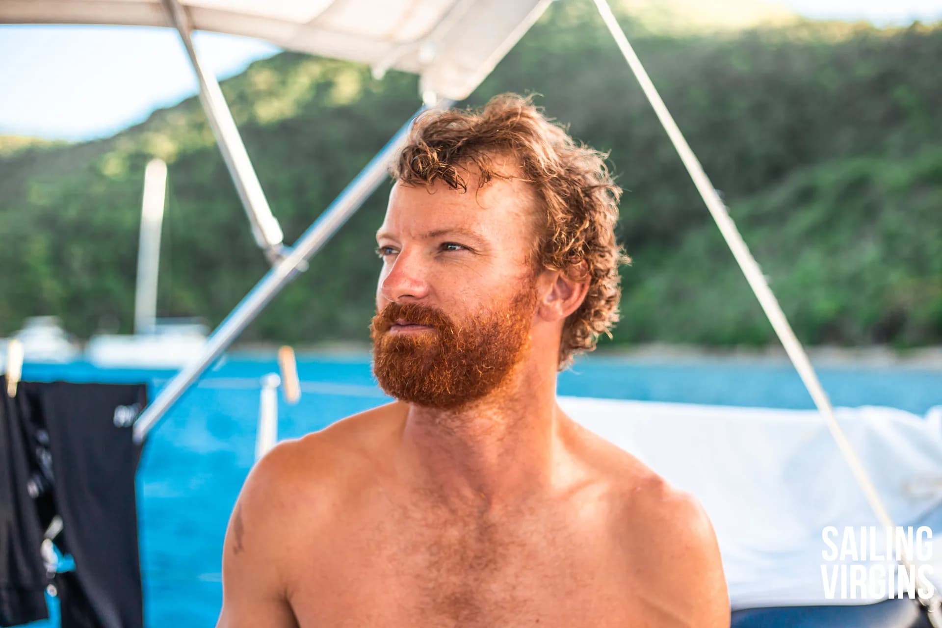 Captain portrait on deck