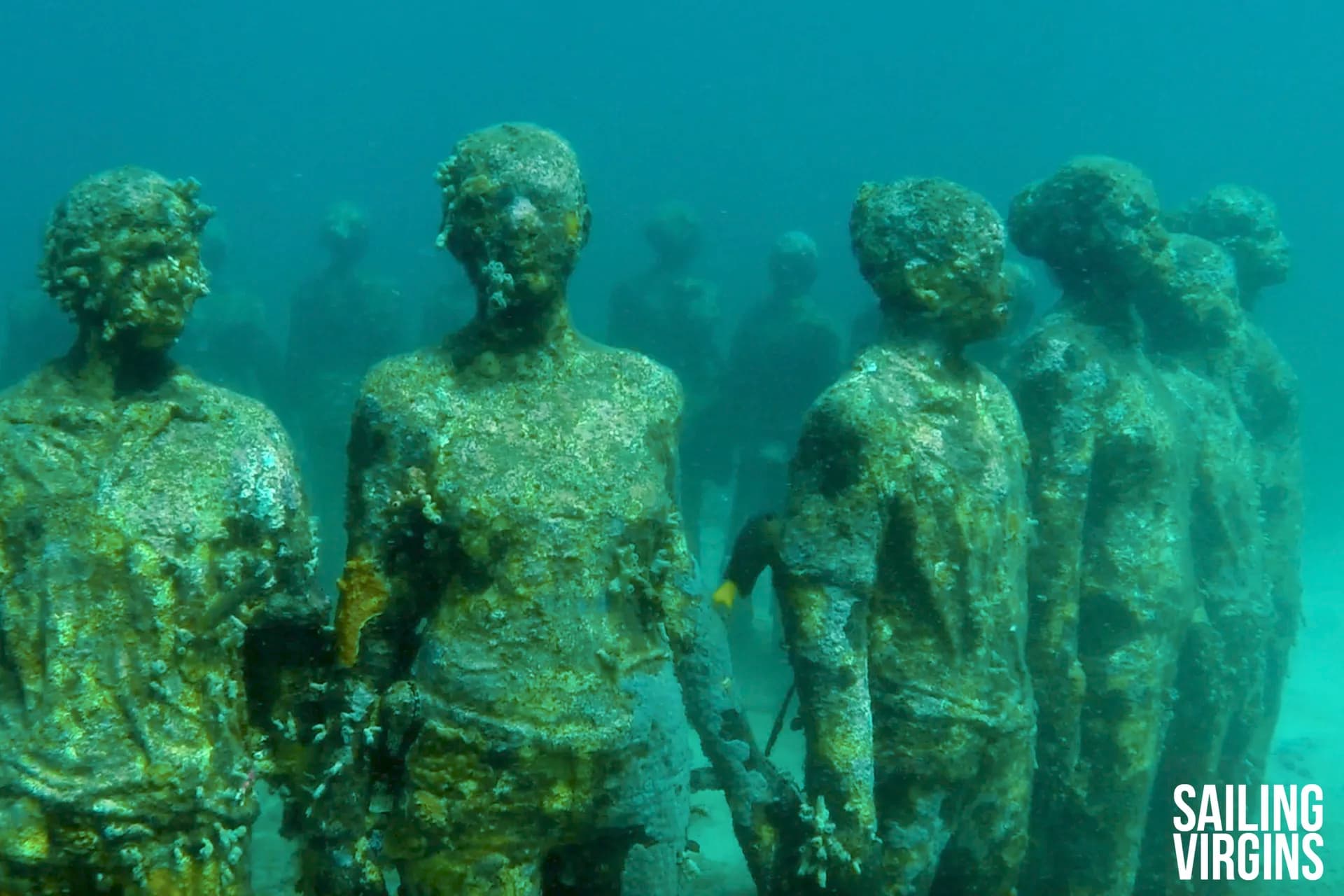 Underwater sculpture park in Grenada